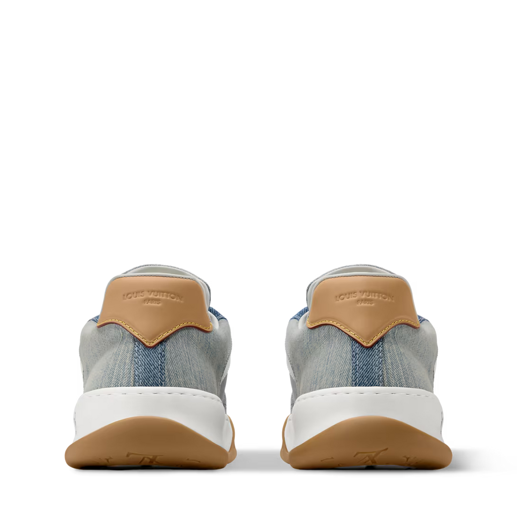 LV Tilted Sneaker Blue Patchwork Denim
