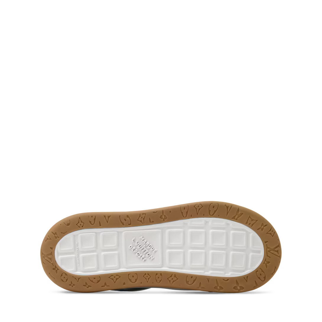 LV Tilted Sneaker Blue Patchwork Denim