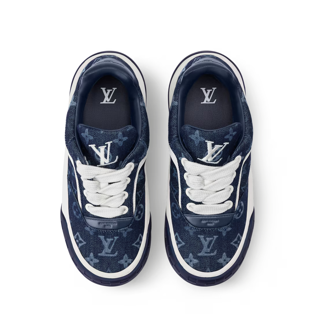 LV Tilted Sneaker Blue Monogram