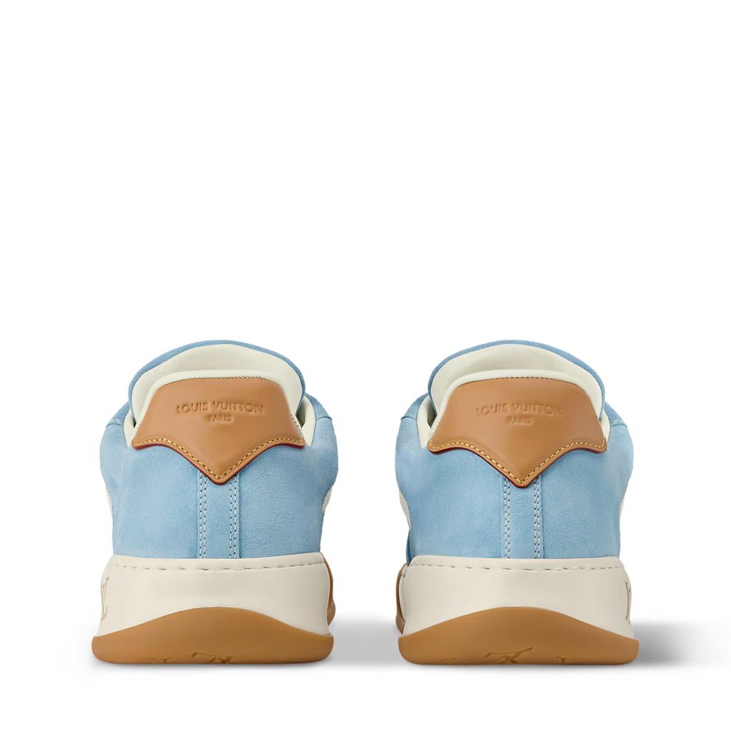 LV Tilted Sneaker Light Blue Suede