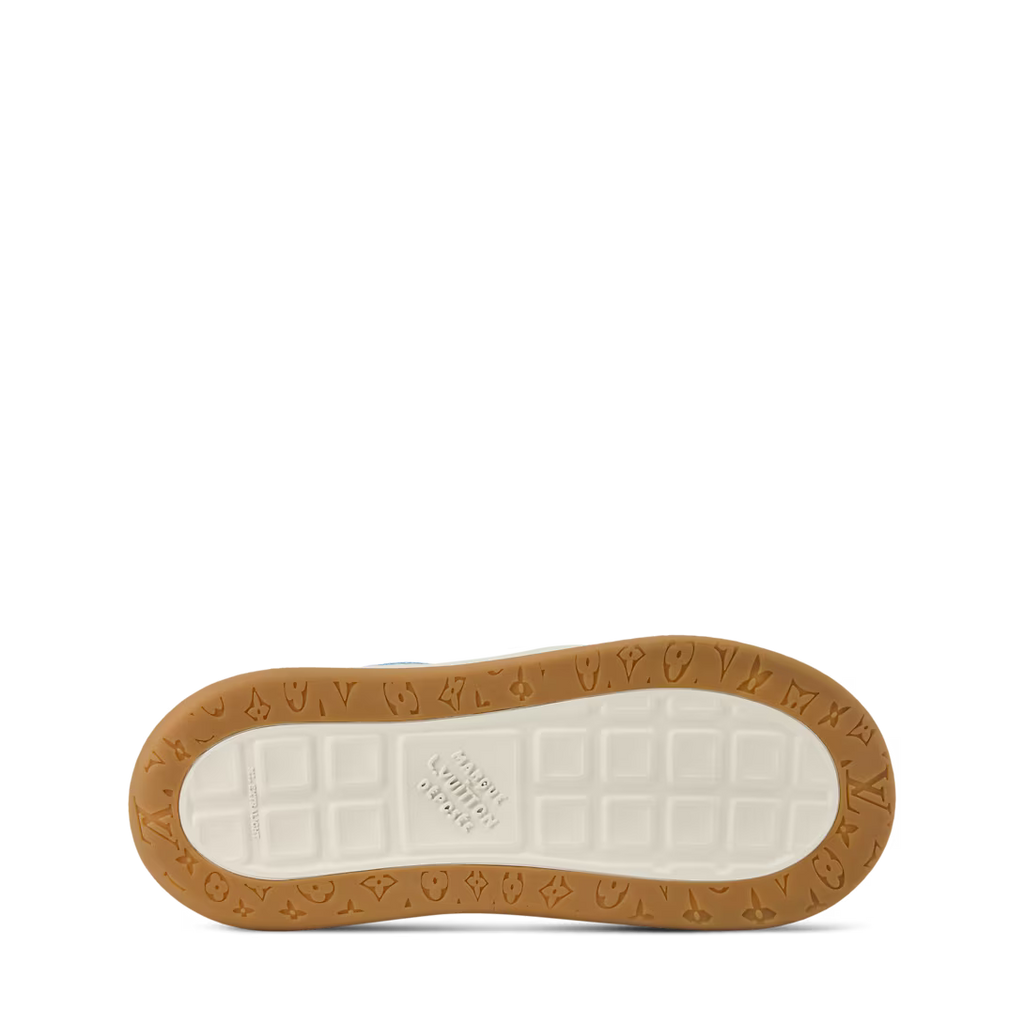 LV Tilted Sneaker Light Blue Suede