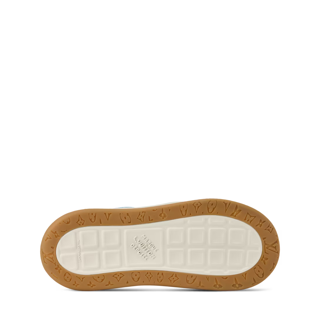 LV Tilted Sneaker Light Blue Suede
