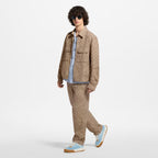 LV Tilted Sneaker Light Blue Suede