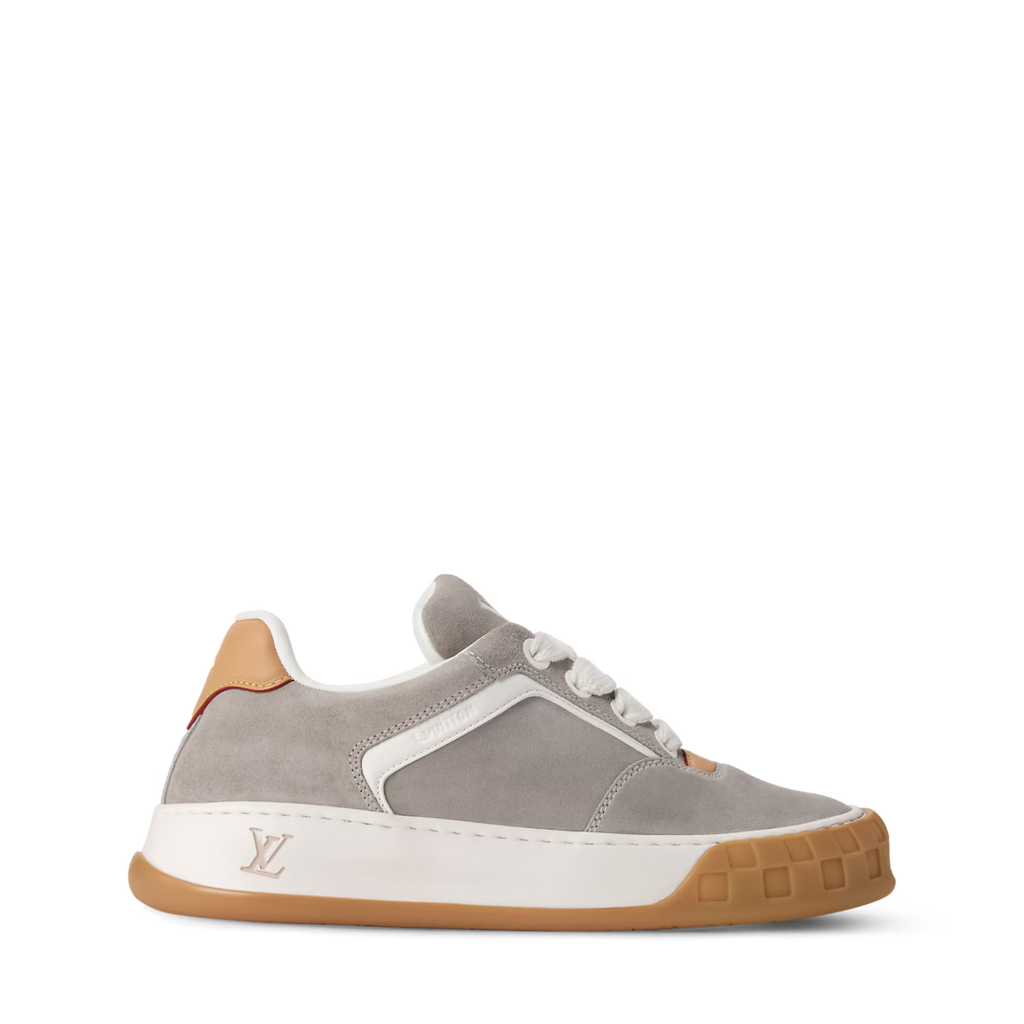 LV Tilted Sneaker Taupe Suede