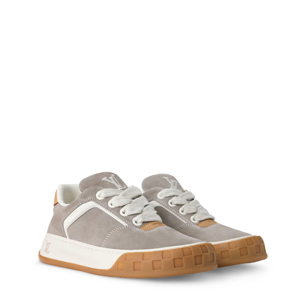LV Tilted Sneaker Taupe Suede