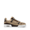 LV Trainer Sneaker – Beige Suede Calf Leather