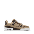 LV Trainer Sneaker – Beige Suede Calf Leather