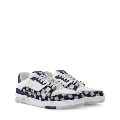 LV Trainer Sneaker Damier Moka Blue