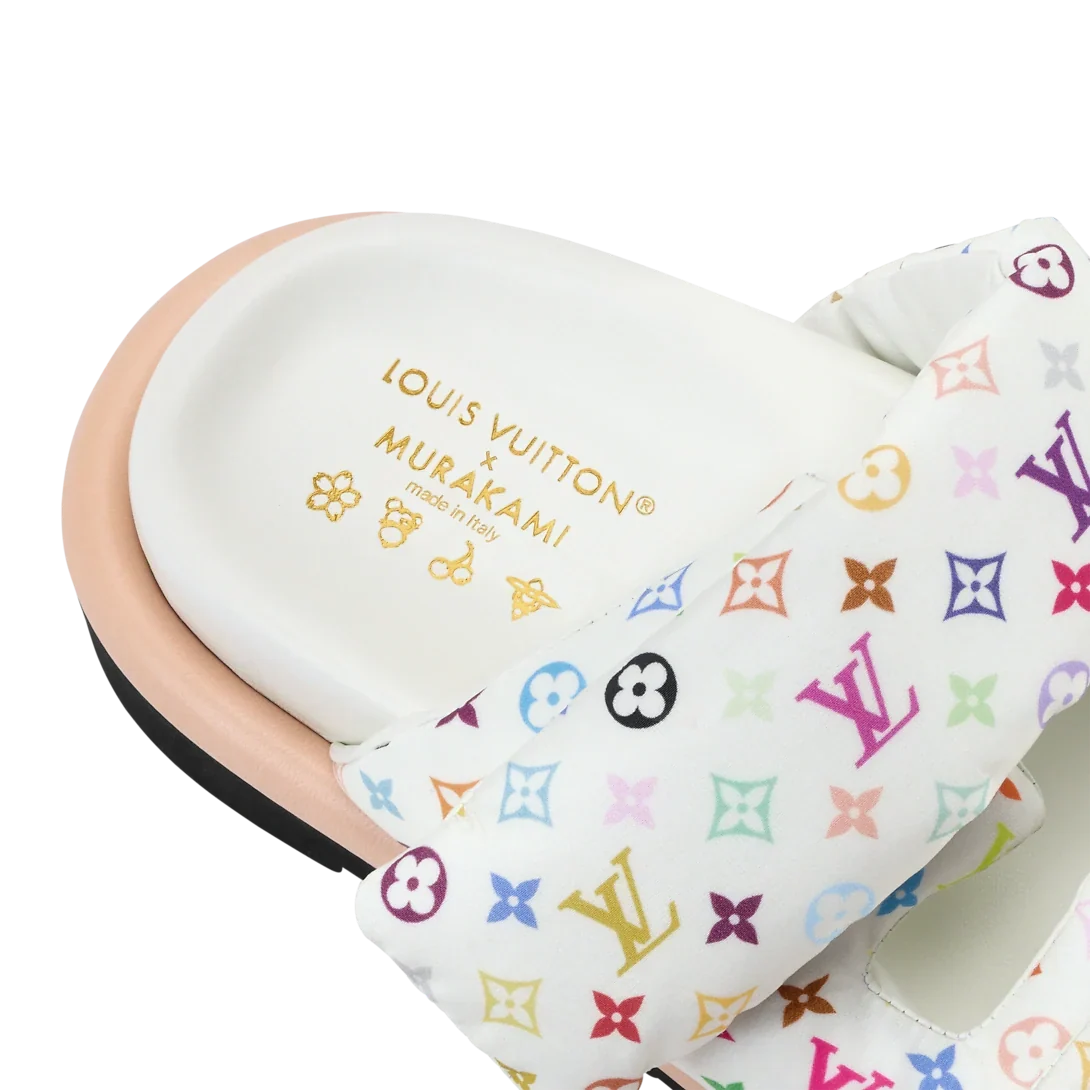 LV Sandals Pool Pillow Flat Comfort Mule x TM White