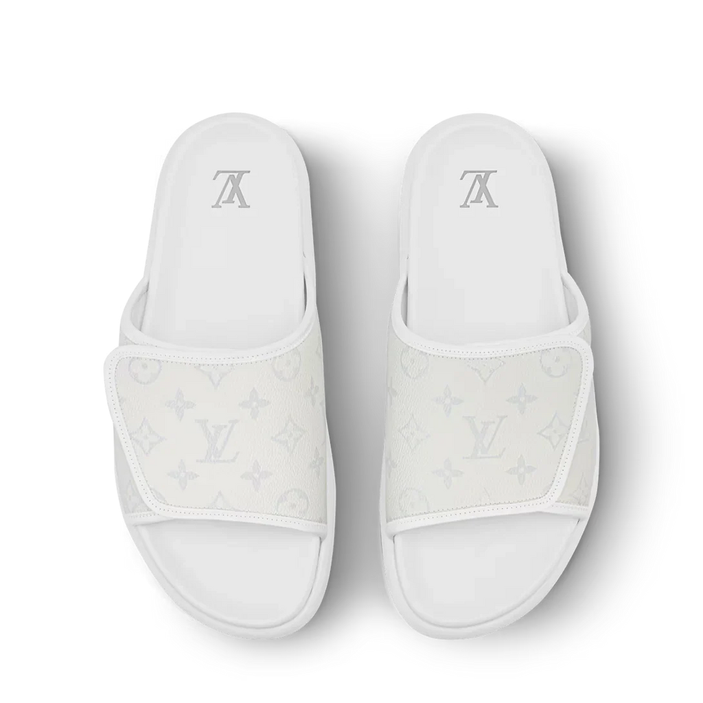 LV Sandals Miami Mule White