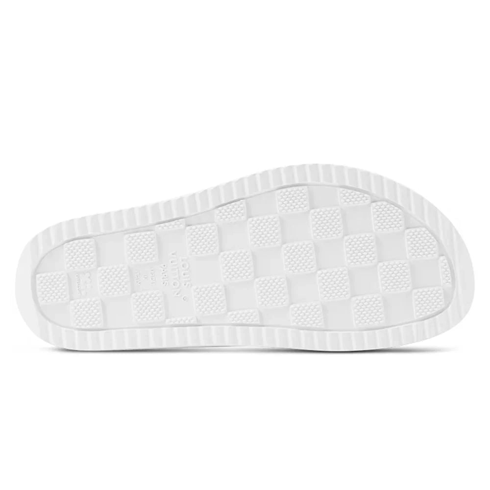LV Sandals Miami Mule White