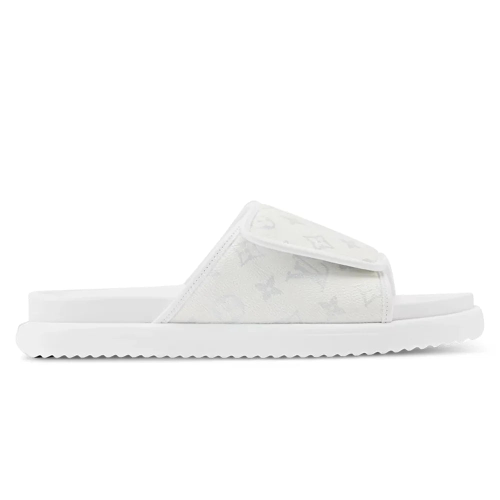 LV Sandals Miami Mule White