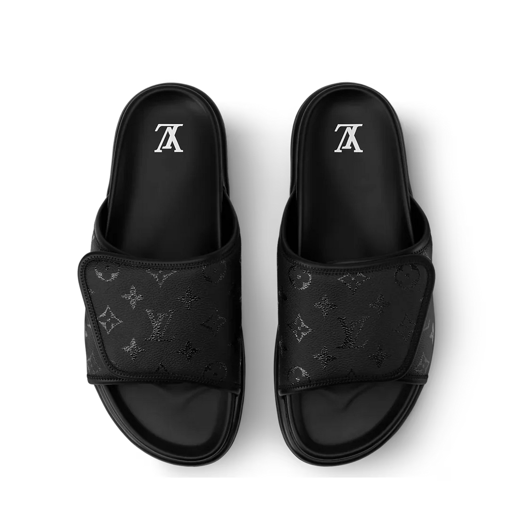 LV Sandals Miami Mule Black