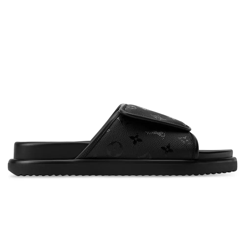 LV Sandals Miami Mule Black