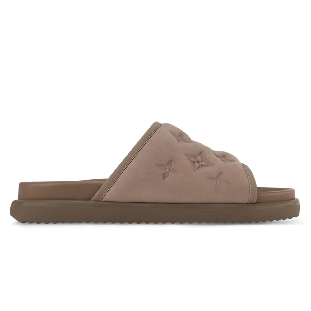 LV Sandals Miami Mule Taupe Brown