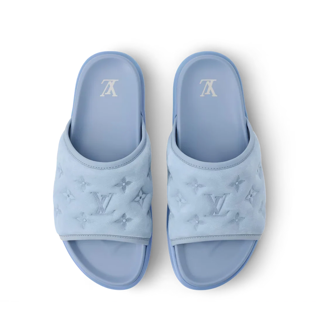 LV Sandals Miami Mule Blue