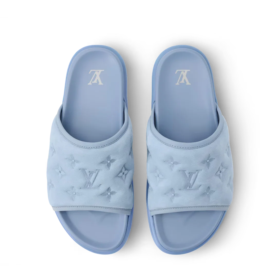 LV Sandals Miami Mule Blue
