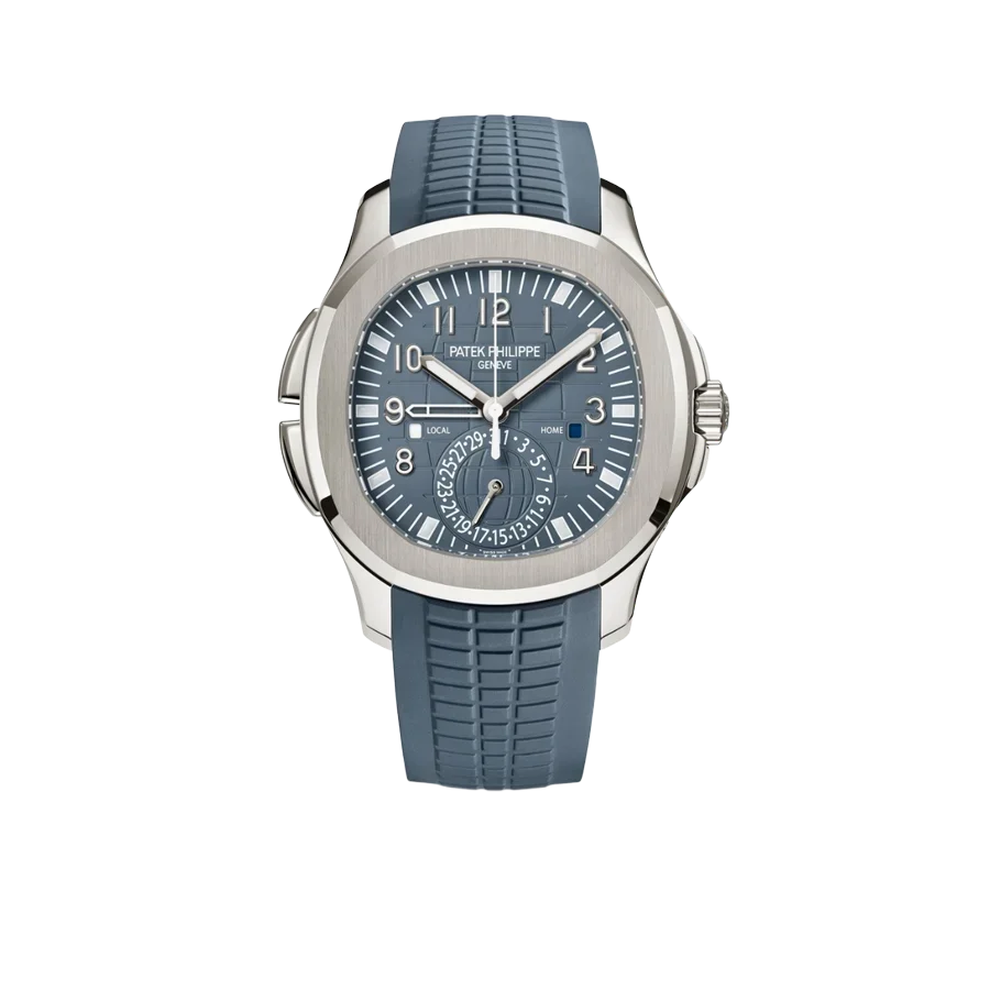 Aquanaut 41mm 5164G-001 Travel Time White Gold Blue Dial