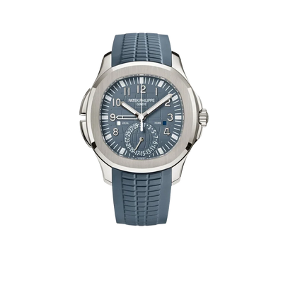Aquanaut 41mm 5164G-001 Travel Time White Gold Blue Dial