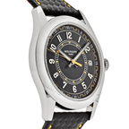 Calatrava 40mm 6007G-001 White Gold Black Dial Yellow Accents