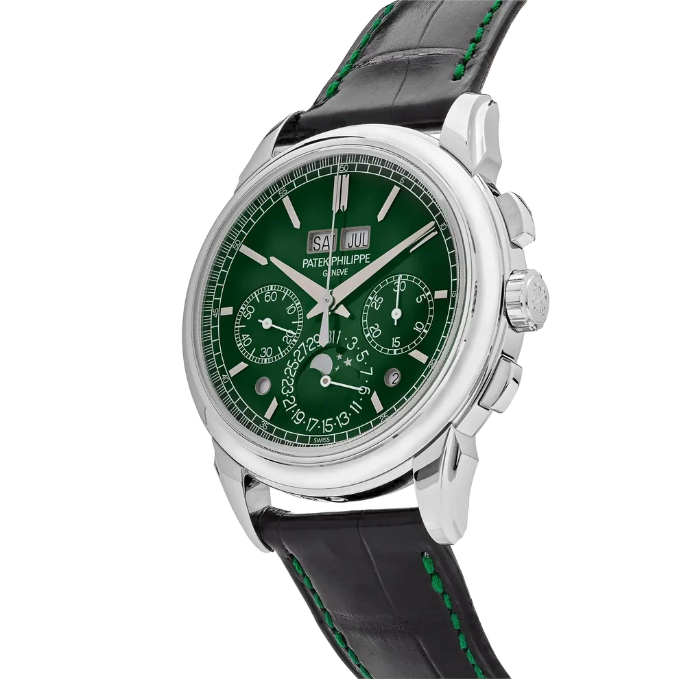 Grand Complications 41mm 5270P-014 Perpetual Calendar Chronograph Platinum Green Dial
