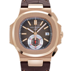 Nautilus 40mm 5980R-001 Chronograph Rose Gold Brown Dial