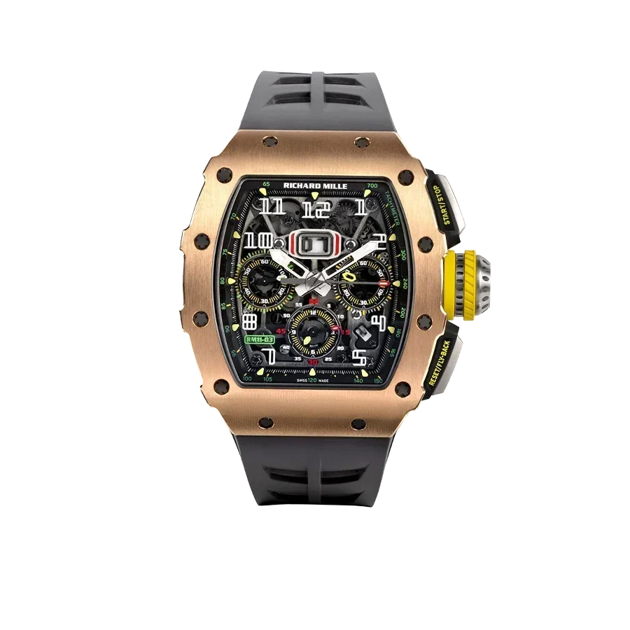 RM 11-03 Rose Gold & Titanium, Skeleton Dial, 50 mm