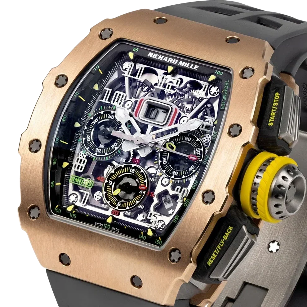RM 11-03 Rose Gold & Titanium, Skeleton Dial, 50 mm