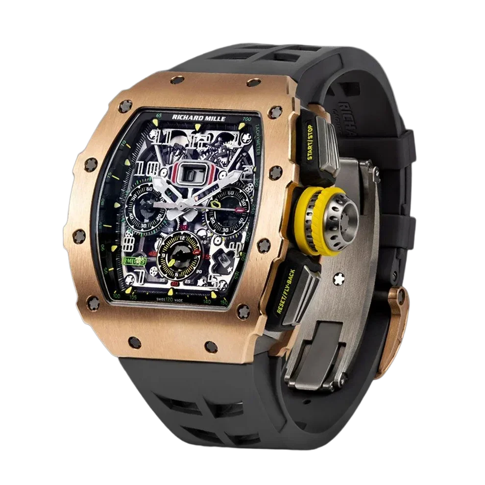 RM 11-03 Rose Gold & Titanium, Skeleton Dial, 50 mm