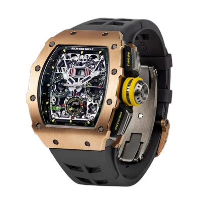 RM 11-03 Rose Gold & Titanium, Skeleton Dial, 50 mm