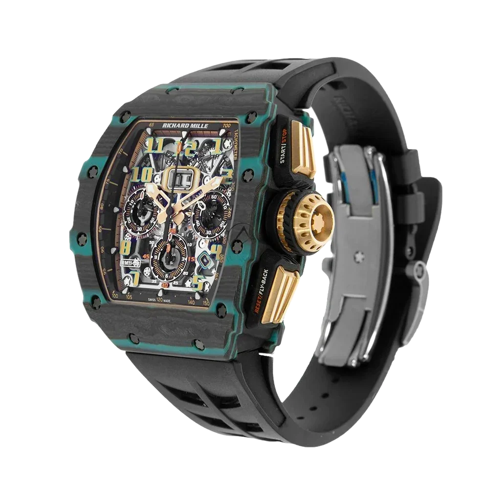 RM 11-03 Turquoise Quartz TPT, Ultimate Edition, Skeleton Dial, 50 mm